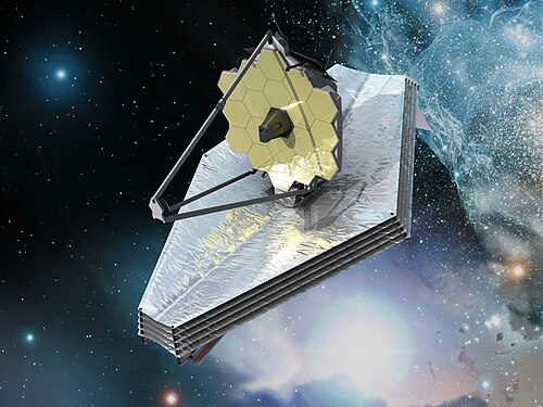 Artist's impression of the James Webb Space Telescope